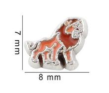 50PCS/lot Lion DIY Alloy Floating Locket Charms Fit For Magnetic Memory Locket Pendant Fashion Jewelrys 2024 - buy cheap