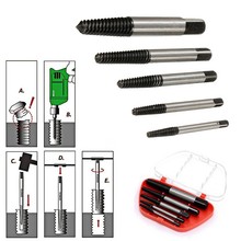 5pcs/set Screw Extractors Damaged Broken Screws Removal Tool Used in Removing the Damaged Bolts Drill Bits Car tire tool #30 2024 - buy cheap