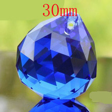 102pcs/lot 30mm sapphire glass drop ball for window curtain decor wedding centerpiece chandelier decor free shipping 2024 - buy cheap