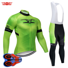 2022 Green Men's Long Cycling Jersey 9D Set MTB Uniform Bicycle Clothing Breathable Bike Clothes Ropa Ciclismo Maillot Culotte 2024 - buy cheap