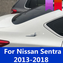 Guardabarros estándar de hoja de tipo de hoja lateral de coche, material de aleación chapado estándar decorativo para Nissan Sentra 2013-2018 2024 - compra barato