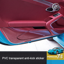 QHCP 6Pcs/Set  Car Door Side Edge Protection Film PVC Anti-kick Stickers Special For Porsche 718 Auto Accessories Car Styling 2024 - buy cheap