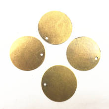 10Pcs Bronze Tone Blank Stamping Tags Round Metal Pendants Jewelry DIY Findings Chams 20mm(6/8") Dia. 2024 - buy cheap