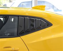 Lapetus Tail Rear Window Vent Louvers Scoop Decoration Panel Cover Trim Carbon Fiber ABS Fit For Chevrolet Camaro 2016 2017 2018 2024 - buy cheap