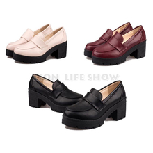 Универсальные женские школьные туфли JK на блочном каблуке для девочек, японская обувь для косплея 2024 - купить недорого
