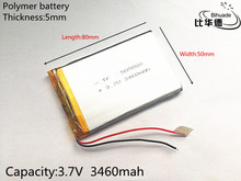 Bateria de polímero 3460 mah 3.7 v 505080 casa inteligente li-ion 1 peça para dvr mp3 mp4 2024 - compre barato