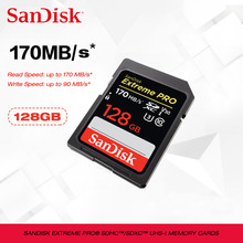 SanDisk Extreme PRO SD Card 128gb 64gb sd 256gb U3  Memory Card 32GB SD Max 170M/s UHS-I Class10 card  cartao de memoria 2024 - buy cheap