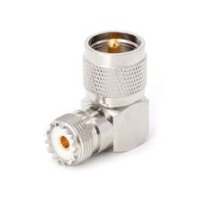 Plugue macho uhf pl260 para so239 plugue fêmea ângulo reto 90 graus conector adaptador rf