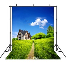 Corn Field Small Road House Background For Photo Shoot Props Child Baby Newborn Portrait Vinyl Cloth Photo Backdrops Photophone 2024 - buy cheap