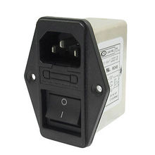 AC115V/250 V 10A Painel de Montagem IEC 320 C14 EMI Filtro w Barco Switch w Fusível Titular