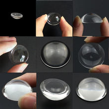 Lentes ópticas plano-convexas para iluminação de vidro, lentes transparentes de superfície led, 2 peças 6 8 10 12 14 15 16 18 20 25 30mm 2024 - compre barato