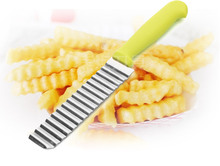 1PC Wave Potato Cutter Stainless Steel Carrot Cucumber Wavy Slicer Kitchen Vegetable Cutting Knife KX 142 2024 - buy cheap