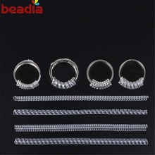 4pcs Guard Tightener Resizing Tools Jewelry Parts Equipment For Bigger Ring Accessories Vintage Spiral Based Ring Size Adjuster 2024 - купить недорого