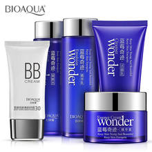 Bioaqua Blueberry Face Care Set Skin Day Cream Cleaner Whitening Moisturizing Deep Clean Pores Smooth Dull Skin Facial Set 2024 - buy cheap