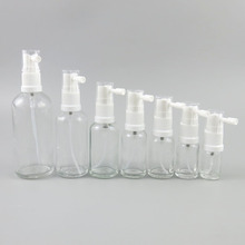 PULVERIZADOR DE bomba Nasal vacío, botella de vidrio transparente recargable, 5/10/15/20/30/50/100ml, 15 Uds. 2024 - compra barato
