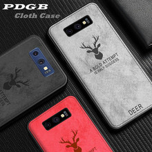 PDGB-funda de TPU resistente para Samsung Galaxy M10, M20, A10, A20, A30, A40, A50, A70, A8 Plus, 2018, A7, A750, cubierta de tela con patrón de ciervo Elk 2024 - compra barato