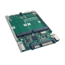 10pcs / lots 2.5" Dual Mini PCI-E mSATA SSD RAID Adapter to SATA 22pin & USB 3.0 Hardware RAID  ,Free shipping By Fedex 2024 - buy cheap