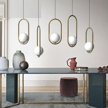 Lámpara colgante de arte para Loft, luces de estilo retro ovaladas para comedor, cocina, postmoderna y creativa 2024 - compra barato