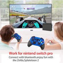 Игровой контроллер для Nintendo Switch Pro, беспроводной геймпад Joystock для ПК, переключатель, контроллер, Bluetooth, аксессуар Joypad 2024 - купить недорого