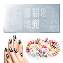 10Pcs/Lot Nail Stamping Plates Set Stamper Scraper Nail Art Polish Stamp Plastic DIY Nail Art Template Set Manicure Nail Tools 2024 - buy cheap