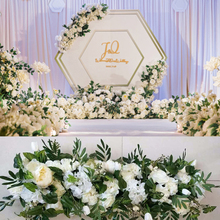 Accesorios de boda de flores artificiales de decoración, hilera de flores falsas, decoración del arco de la boda, 1M 2024 - compra barato