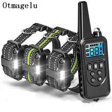 800m Electric Dog Training Collar with LCD Display Pet Remote Control Waterproof Rechargeable Collars for Shock Vibration Sound 2024 - buy cheap
