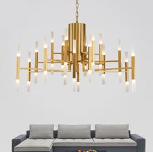 Nordic light luxury chandelier personality art simple villa lighting restaurant designer LED showroom chandelier 2024 - buy cheap