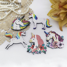 Handmade Jewelry Making Supplies Beads Laser Cut Wooden Animal Charms Horse Unicorn For DIY Necklace Earring Brooch CW086 5 2024 - buy cheap