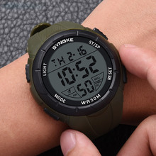 SYNOKE Luxury Brand Sports Watches Men Dual Time Military Watch Men LED Digital Wristwatch Men's Clock 2024 - buy cheap