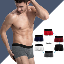 1-4PCS/Lot Brand Men Boxers Underwear Breathable Male Boxer Short Solid Plain Men Bodysuit Under Pants Cotton Spandex Boxershort 2024 - buy cheap