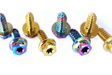 Colors M5x15mm M6x15mm GR5 Titanium Flange Self Tapping Screw Hex Head Motorcycle 2024 - buy cheap