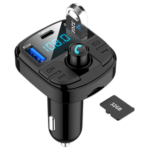 BT29 Car Wireless Bluetooth 5.0 Kit FM Transmitter U Disk TF Card LCD Handsfree Car MP3 Player FM Modulator Car Accessories 2024 - buy cheap