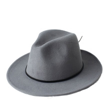 Fashion Wool Men's Women's Fedora Hat For Winter Autumn Gentleman Laday Wide Brim Godfather Jazz Church Sombrero Caps 2024 - buy cheap