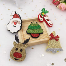 10pcs Mix Felt Fabric Paillette Christmas Series Applique Sewing DIY Patches Art A39A 2024 - buy cheap