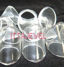 Wholesale 100pcs Clear Chunky Wide Lucite Resin Rings,Transparent Ingot Shaped Acrylic Rings 2024 - buy cheap
