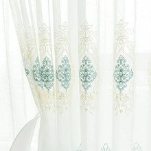 Luxury Europe White Curtains For Living Room Bedroom Embroidered Tulle Sheer Kitchen Curtain Window Drapes 2024 - buy cheap
