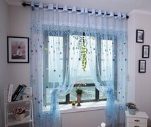 Chinese living room drapes Fashion window screening tulle curtains finished product 2024 - buy cheap