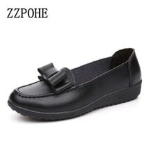 ZZPOHE 2017 Spring autumn new Women fashion shoes lady Soft bottom casual shoes comfortable non-slip black woman flat shoes 2024 - buy cheap