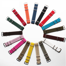 Nylon Watchband Belt 18mm 20mm 22mm 24mm Colorful Watch Strap Belt Steel Silver  Deploy Clasp Free Shipping 2024 - buy cheap