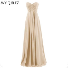 QNZL-80#Many colors ball gown Strapless Dear Heart bridesmaid dresses Khaki wholesale and retail long dress wedding party dress 2024 - buy cheap