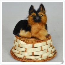 about 8x7cm German shepherd model toy,polyethylene & furs resin handicraft,props,decoration gift a45 2024 - buy cheap