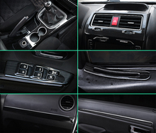 Peça preta para haval h5 2013-2018 console, vidro, levantamento, painel interruptor, decoração de interiores, aço inoxidável 2024 - compre barato