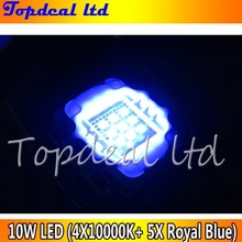 Panel Led híbrido azul superactínico, 10W, para acuario 9-11V 5x100000K led + 4x azul real DIY 2024 - compra barato