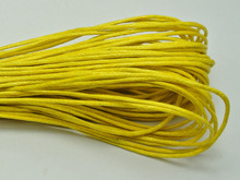 100 Meters Yellow Waxed Cotton Beading Cord 1mm for Bracelet Necklace 2024 - buy cheap