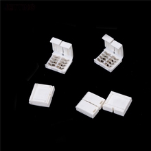 5pcs 4 pin LED Connector L Shape For connecting corner right angle 10mm  LED Strip Light RGB Color 2024 - buy cheap