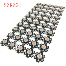 100 pcs 1 W 3 W de Alta Potência branco quente branco vermelho verde Azul Royal azul 660nm LED com 20mm estrela pcb