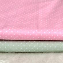fresh all-match pink green dots 100% cotton twill cloth doll clothes DIY for home decor quilting patchwork apparel chic fabrics 2024 - buy cheap