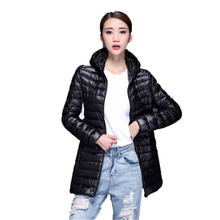 New Winter Big Sze Women Ultra Light Down Jackets Warm Female Down Parkas Long Coat Women Jacket Loose Down Coat Hooded J762 2024 - buy cheap