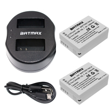Аккумулятор Batmax 2 шт., двойное зарядное устройство USB для Canon G1X G15 G16 SX40HS SX50HS SX60HS SX40 SX50 SX60 HS, 10L, NB 2024 - купить недорого