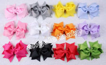 4" hair accessories kids grosgrain hair clips bows flower african gele cute renda Bowknot  for headbands headwear 50pcs HD3266 2024 - buy cheap